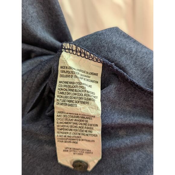 Ben Hogan Performance Polo Men's XL Blue with Green & White Stripes on Chest - Picture 8 of 11